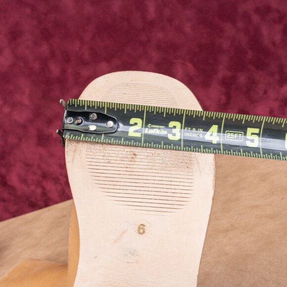 Steve Madden Women Riggs Tan Leather Square Toe Slip-on Knee Boots sz 6 - Picture 6 of 10